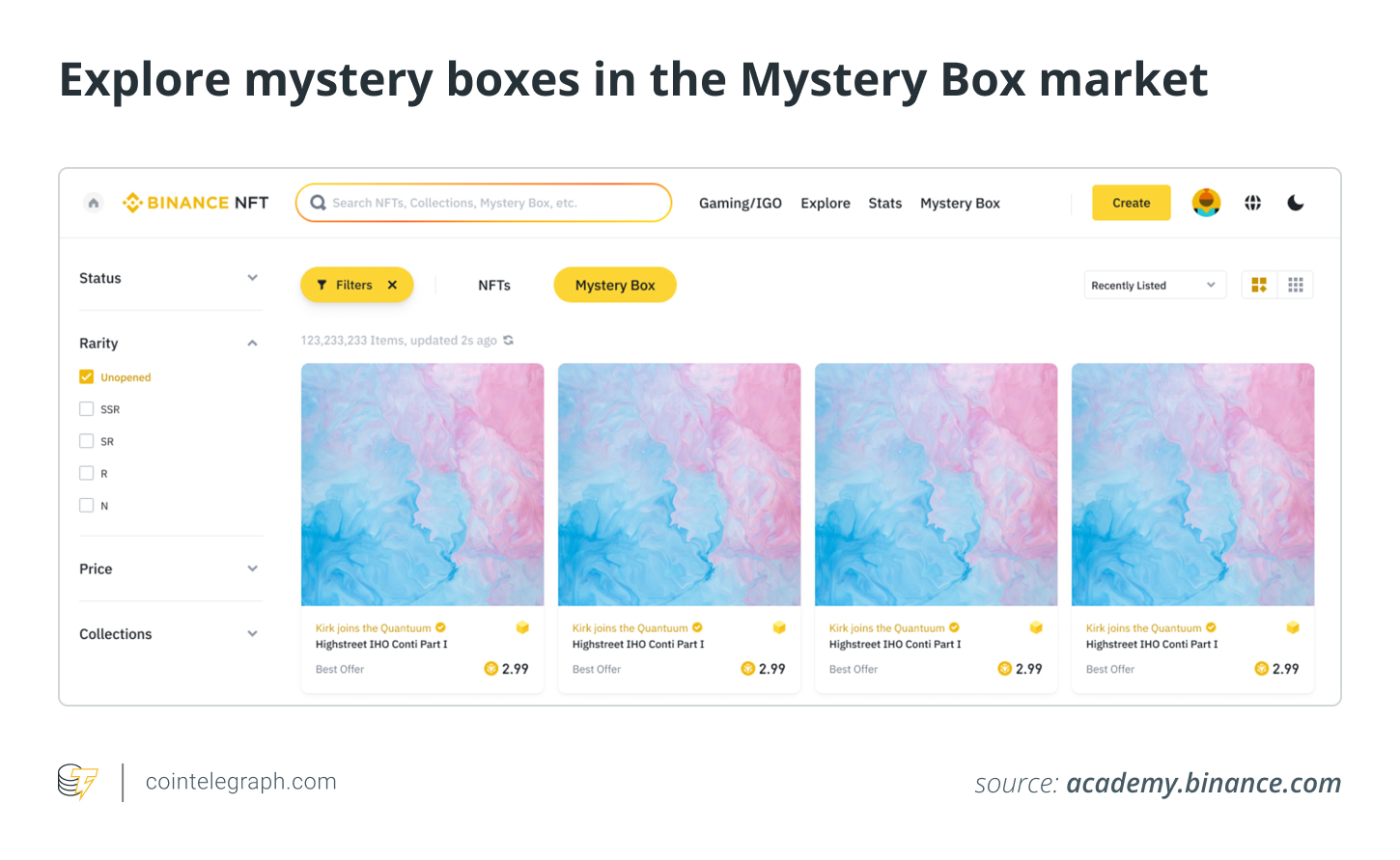 Explore caixas misteriosas no mercado de Caixas Misteriosas